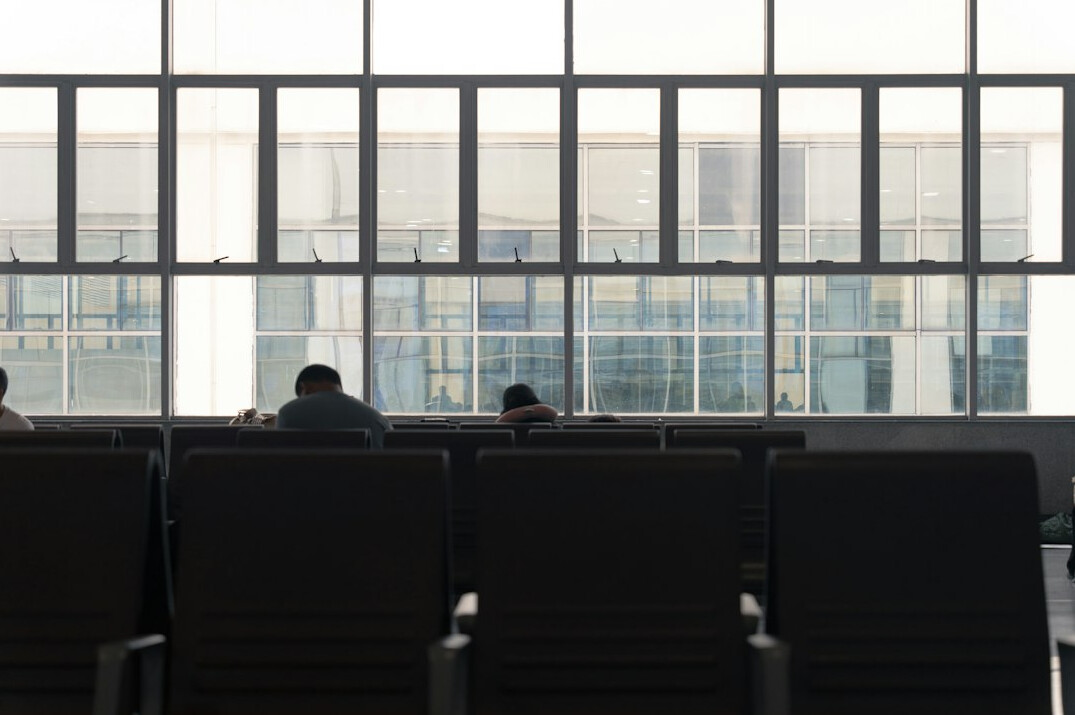 train station waiting area